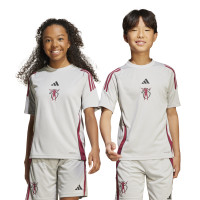 adidas Jude Bellingham Trainingsset Kids Lichtgrijs Zwart Donkerroze