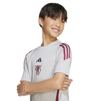 adidas Jude Bellingham Trainingsset Kids Lichtgrijs Zwart Donkerroze