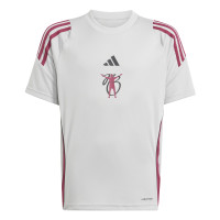 adidas Jude Bellingham Trainingsset Kids Lichtgrijs Zwart Donkerroze