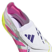 adidas Predator Elite FT Iron Nop Football Shoes (SG) White Pink Neon Yellow