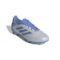 adidas Copa Pure III League Gras / Kunstgras Voetbalschoenen (MG) Blauw Grijs Neongeel
