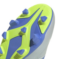 adidas Copa Pure III Club Grass/Artificial Grass Football Boots (MG) Blue Grey Neon Yellow