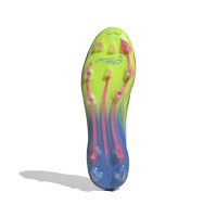 adidas F50 Elite Gras Voetbalschoenen (FG) Blauw Neongeel Roze