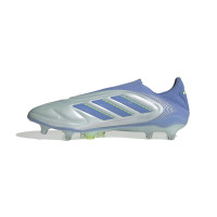 adidas Copa Pure III Elite Laceless Grass Football Shoes (FG) Blue Grey Neon Yellow