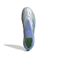 adidas Copa Pure III Elite Laceless Grass Football Shoes (FG) Blue Grey Neon Yellow