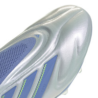 adidas Copa Pure III Elite Laceless Grass Football Shoes (FG) Blue Grey Neon Yellow
