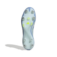 adidas Copa Pure III Elite Veterloze IJzeren-Nop Voetbalschoenen (SG) Blauw Grijs Neongeel