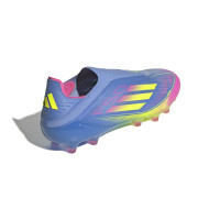 adidas F50 Elite Laceless Artificial Grass Football Shoes (AG) Blue Neon Yellow Pink