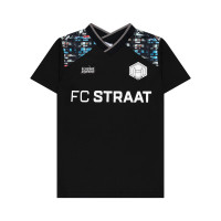 Touzani La Mancha FC Straat Trainingsshirt Kids Zwart Wit