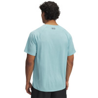 Under Armour Tech Textured Trainingsshirt Lichtblauw Zwart