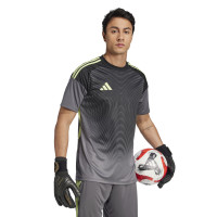 adidas Tiro 25 Competition Goalkeeper Short Sleeve Jersey Grey Black Light Green
