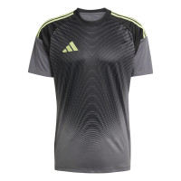 adidas Tiro 25 Competition Goalkeeper Short Sleeve Jersey Grey Black Light Green