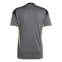 adidas Tiro 25 Competition Goalkeeper Short Sleeve Jersey Grey Black Light Green