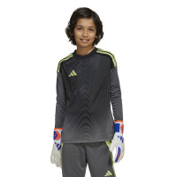 adidas Tiro 25 Competition Keepersshirt Lange Mouwen Kids Grijs Zwart Lichtgroen