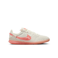 Nike Streetgato Straatvoetbalschoenen Kids Wit Lichtroze Oranje