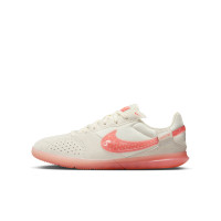 Nike Streetgato Straatvoetbalschoenen Kids Wit Lichtroze Oranje