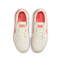 Nike Streetgato Straatvoetbalschoenen Kids Wit Lichtroze Oranje