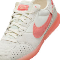 Nike Streetgato Straatvoetbalschoenen Kids Wit Lichtroze Oranje