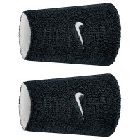 Nike Swoosh Classic Reversible Doublewide Polsbanden 2-Pack Zwart Wit Zwart