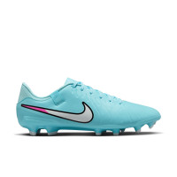 Nike Tiempo Legend 10 Academy Gras / Kunstgras Voetbalschoenen (MG) Lichtblauw Wit Felroze