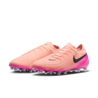 Nike Phantom GX II Elite Artificial Grass Football Boots (AG) Salmon Pink Hot Pink Black