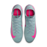 Nike Zoom Mercurial Superfly 10 Elite Gras Voetbalschoenen (FG) Lichtblauw Felroze