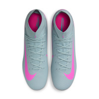 Nike Zoom Mercurial Superfly 10 Academy Gras / Kunstgras Voetbalschoenen (MG) Lichtblauw Felroze