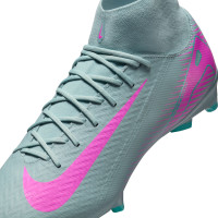 Nike Zoom Mercurial Superfly 10 Academy Gras / Kunstgras Voetbalschoenen (MG) Lichtblauw Felroze