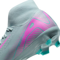 Nike Zoom Mercurial Superfly 10 Academy Gras / Kunstgras Voetbalschoenen (MG) Lichtblauw Felroze