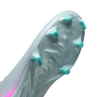Nike Zoom Mercurial Superfly 10 Academy Gras / Kunstgras Voetbalschoenen (MG) Lichtblauw Felroze