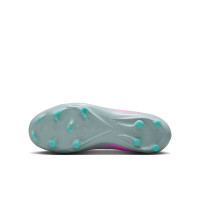 Nike Zoom Mercurial Superfly 10 Academy Gras / Kunstgras Voetbalschoenen (MG) Kids Lichtblauw Felroze