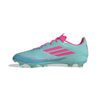 adidas F50 Messi League Grass/Artificial Grass Football Boots (MG) Turquoise Pink
