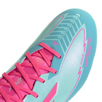 adidas F50 Messi League Grass/Artificial Grass Football Boots (MG) Turquoise Pink