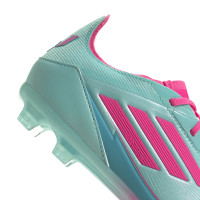 adidas F50 Messi Elite Gras Football Shoes (FG) Kids Turquoise Pink