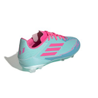 adidas F50 Messi League Gras / Kunstgras Voetbalschoenen (MG) Kids Turquoise Roze