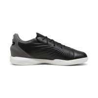 PUMA King Match Zaalvoetbalschoenen (IN) Kids Zwart Wit Grijs
