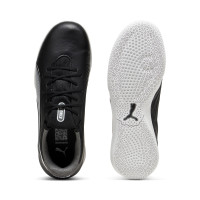 PUMA King Match Zaalvoetbalschoenen (IN) Kids Zwart Wit Grijs