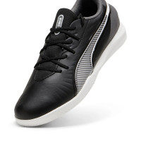 PUMA King Match Zaalvoetbalschoenen (IN) Kids Zwart Wit Grijs