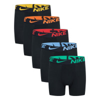 Nike Color Pop Cotton Boxer Shorts 5-Pack Boys Black Multicolor