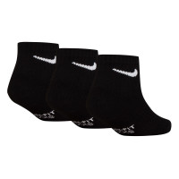 Nike Dri-FIT Performance Basics Quarter Socks 6-Pack Preschoolers Black White
