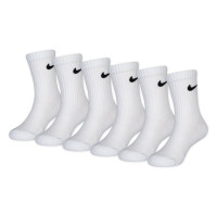 Nike Dri-Fit Performance Basics Crew Socks 6-Pack Preschoolers White Black