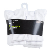 Nike Dri-Fit Performance Basics Crew Socks 6-Pack Preschoolers White Black