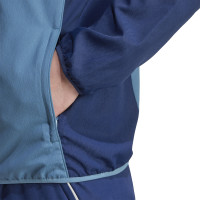 adidas Arsenal Presentatie Trainingspak Full-Zip 2025-2026 Blauw Donkerblauw Wit