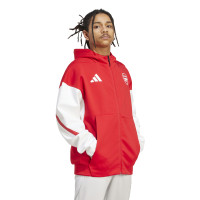 adidas Arsenal Anthem Trainingsjack 2025-2026 Rood Wit