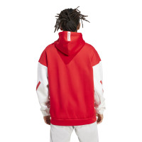 adidas Arsenal Anthem Trainingsjack 2025-2026 Rood Wit