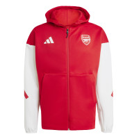 adidas Arsenal Anthem Trainingsjack 2025-2026 Rood Wit