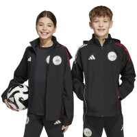 adidas Ajax Veste All-Weather 2025-2026 Enfants Noir Blanc Rouge