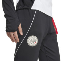 adidas Ajax Tracksuit 1/4-Zip 2025-2026 Black White Red