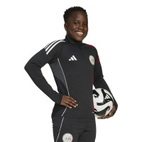adidas Ajax Trainingstrui 1/4-Zip 2025-2026 Kids Zwart Wit Rood