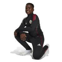 adidas Ajax Trainingstrui 1/4-Zip 2025-2026 Kids Zwart Wit Rood